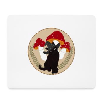 Hexenkätzchen - Mousepad (Querformat) - Weiß - Vorne
