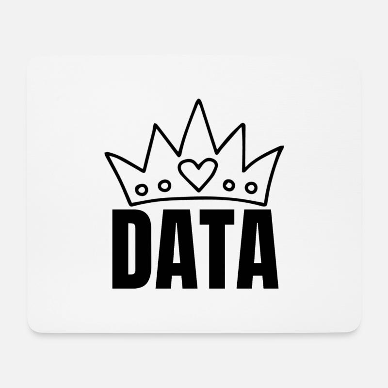 Data Queen - Mouse Pad (horizontal) - white