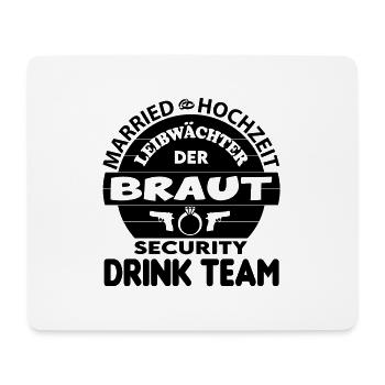 Security Leibwächter der Braut Hochzeit Married - Mousepad (Querformat) - Weiß - Vorne