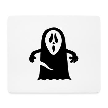 Boo Gesicht - Mousepad (Querformat) - Weiß - Vorne