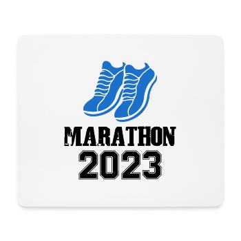 Marathon 2023 - Mousepad (Querformat) - Weiß - Vorne
