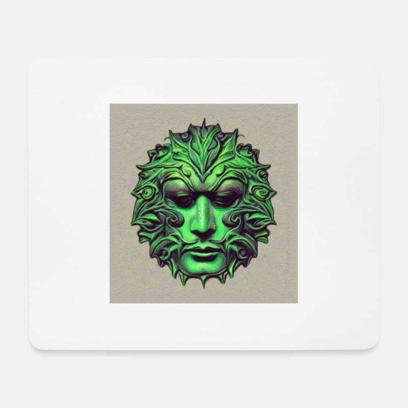 The Green Man - Mouse Pad (horizontal) - white