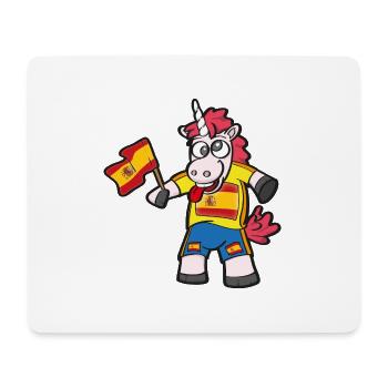 Licorne folle espagnole - Tapis de souris (format paysage) - blanc - Devant
