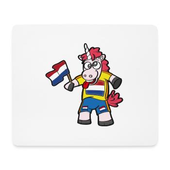 Licorne folle de Hollande - Tapis de souris (format paysage) - blanc - Devant