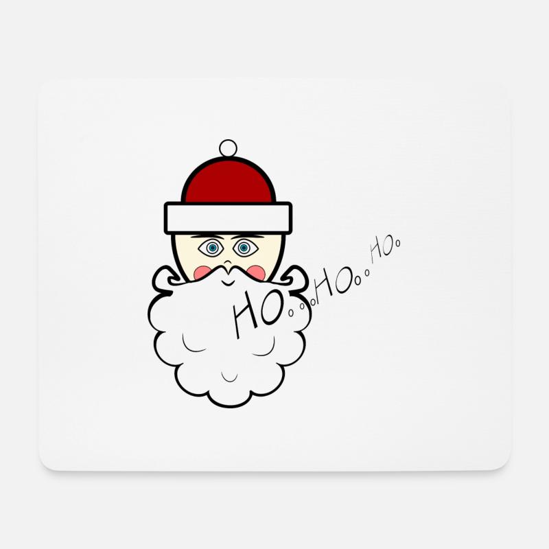 Santa hohoho - Mousepad (Querformat) - Weiß