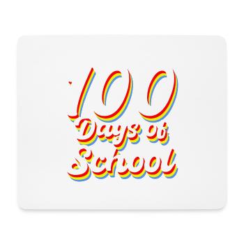 100 jours de cadeau scolaire - Tapis de souris (format paysage) - blanc - Devant