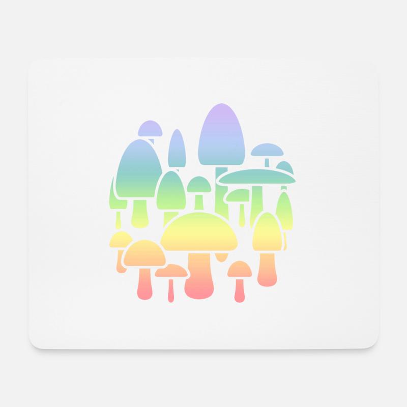 Pilz - Mousepad (Querformat) - Weiß