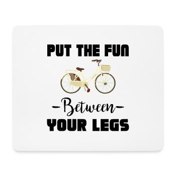 Marathon Triathlon Running Jogging Biking Cycling - Mouse Pad (horizontal) - white - Front