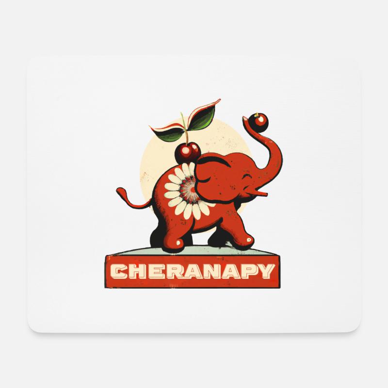 Cheranapy Cherry-Fant - Mousepad (Querformat) - Weiß