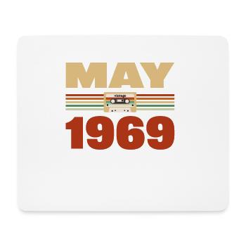 54. Geburtstag Mai Jahrgang 1969 Geschenkidee - Mousepad (Querformat) - Weiß - Vorne