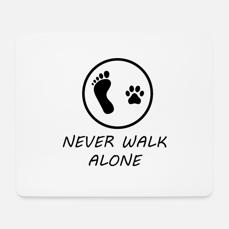 Dog Hund - Mousepad (Querformat) - Weiß