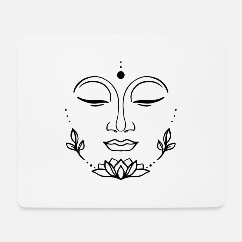 Buddaha! - Mousepad (Querformat) - Weiß