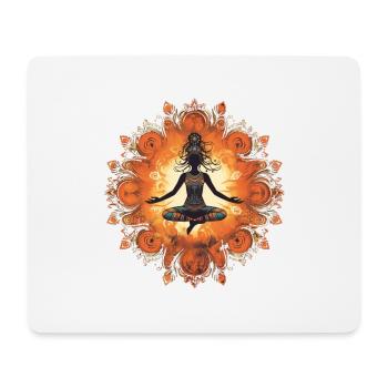 Yoga Königin - Mousepad (Querformat) - Weiß - Vorne