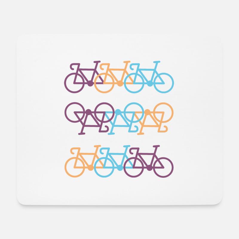 Fahrrad - Mousepad (Querformat) - Weiß
