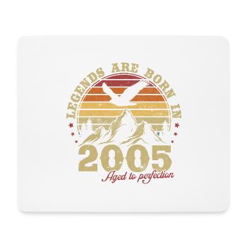 Vintage 2005 Vintage Cadeau Anniversaire Rétro - Tapis de souris (format paysage) - blanc - Devant