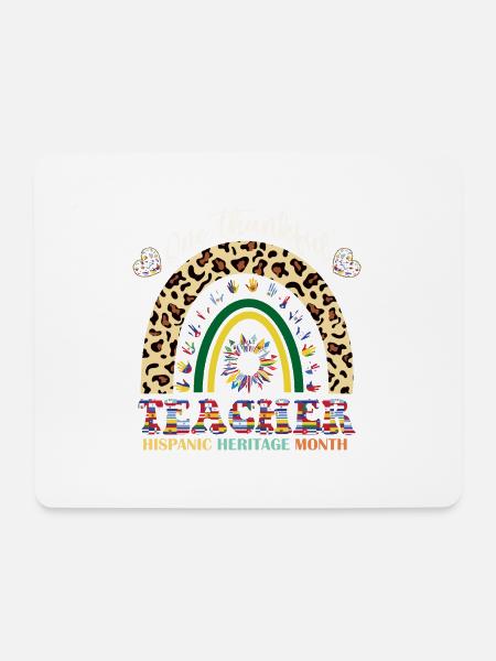 Ein dankbarer Lehrer Monat des hispanischen Erbes - Mousepad (Querformat) - Weiß