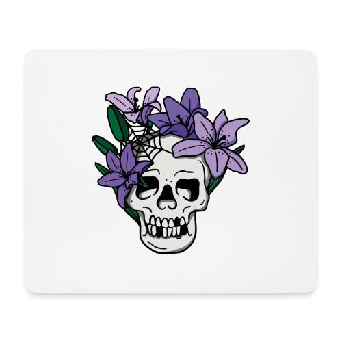 Skull With Flowers - Mousepad (Querformat)