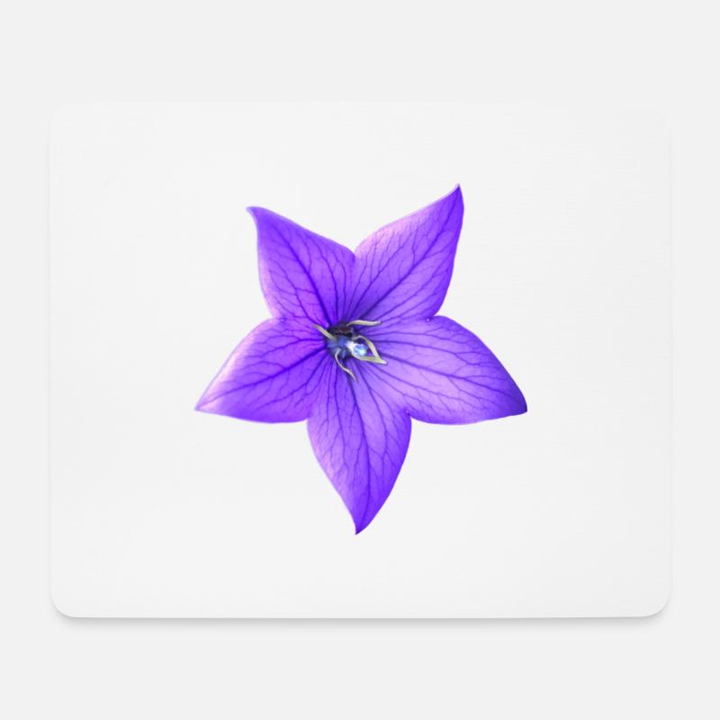 lila Blume - Mousepad (Querformat) - Weiß