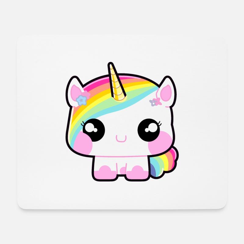 Baby Einhorn - Mousepad (Querformat) - Weiß