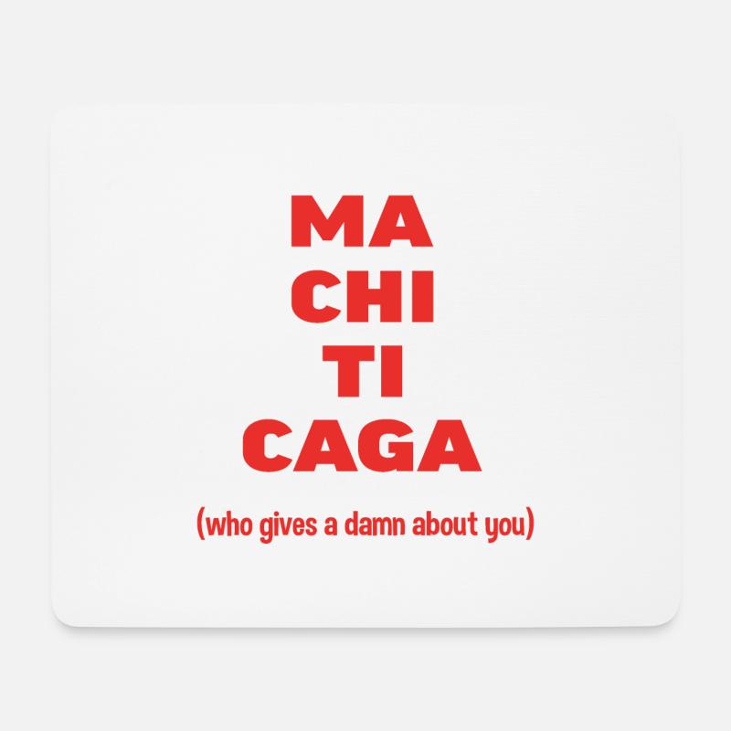 Mais qui vous ! Phrase bâtarde - Tapis de souris (format paysage) - blanc