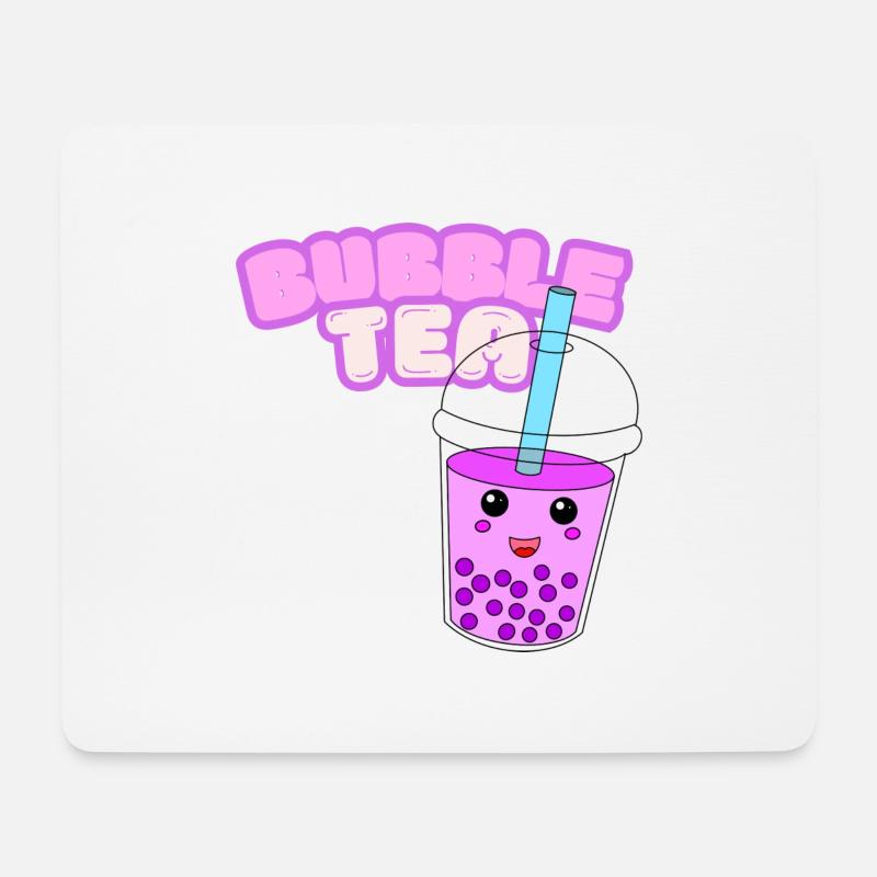 Bubble Tea Font - Mouse Pad (horizontal) - white