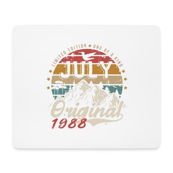 Juillet 1988 | Original Anniversaire Juillet 1988 - Tapis de souris (format paysage) - blanc - Devant