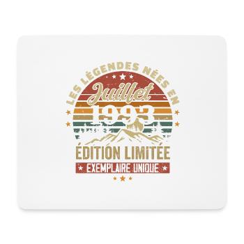 Juli 1993 Vintage Geburtstag 1993 Juli - Mousepad (Querformat) - Weiß - Vorne