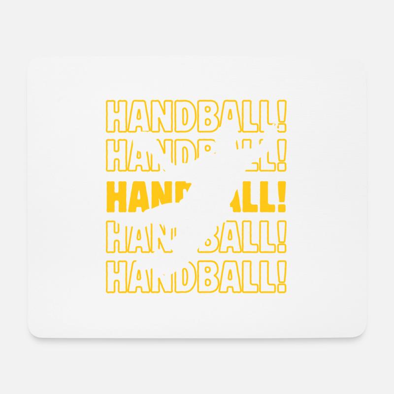 Handball Handball Handball - Mousepad (Querformat) - Weiß