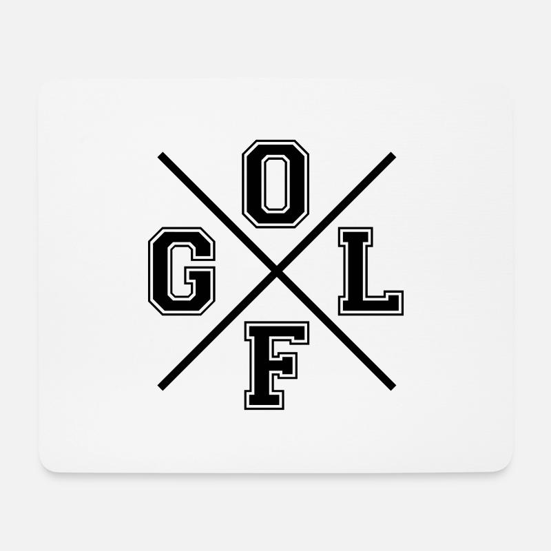 golf - Mousepad (Querformat) - Weiß