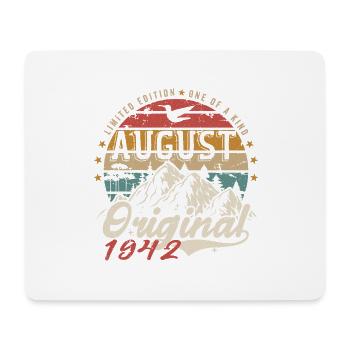 August 1942 - Made In August 1942 - Vintage 1942 - Mouse Pad (horizontal) - white - Front