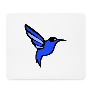 oiseau colibri - Tapis de souris (format paysage) - blanc - Devant