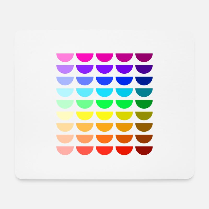 Rainbow smiles - Mouse Pad (horizontal) - white