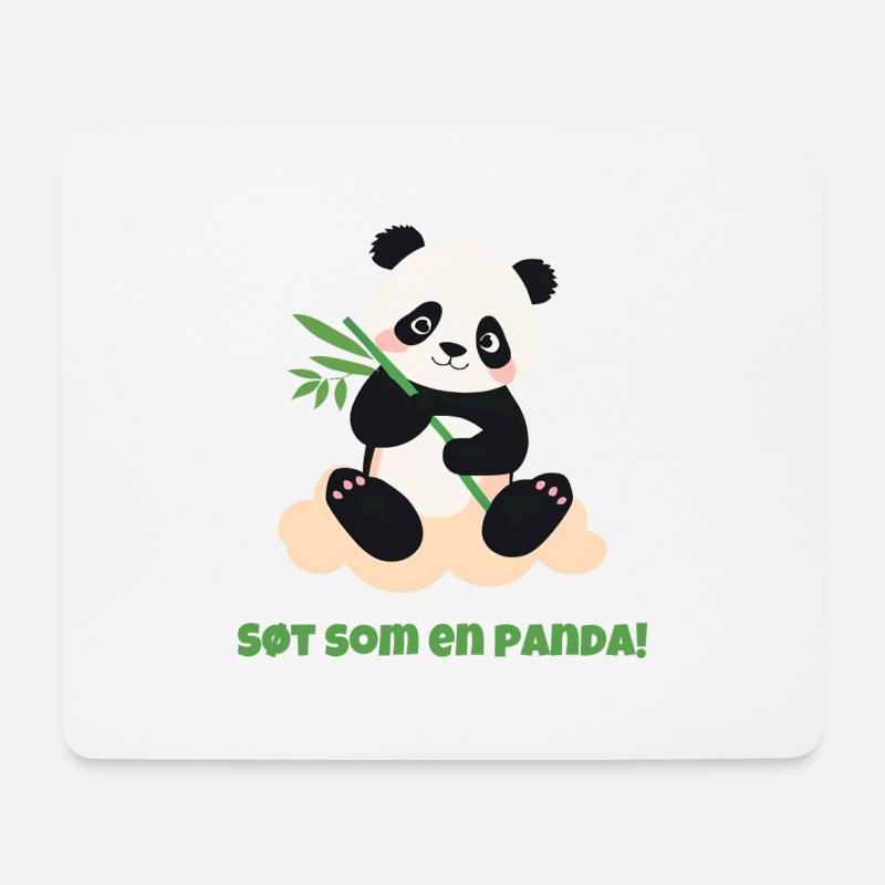 Cute Like A Panda! - Mouse Pad (horizontal) - white