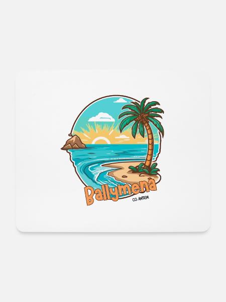 Ballymena, Grafschaft Antrim - Mousepad (Querformat) - Weiß