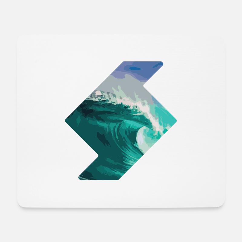 Ocean wave - Mouse Pad (horizontal) - white