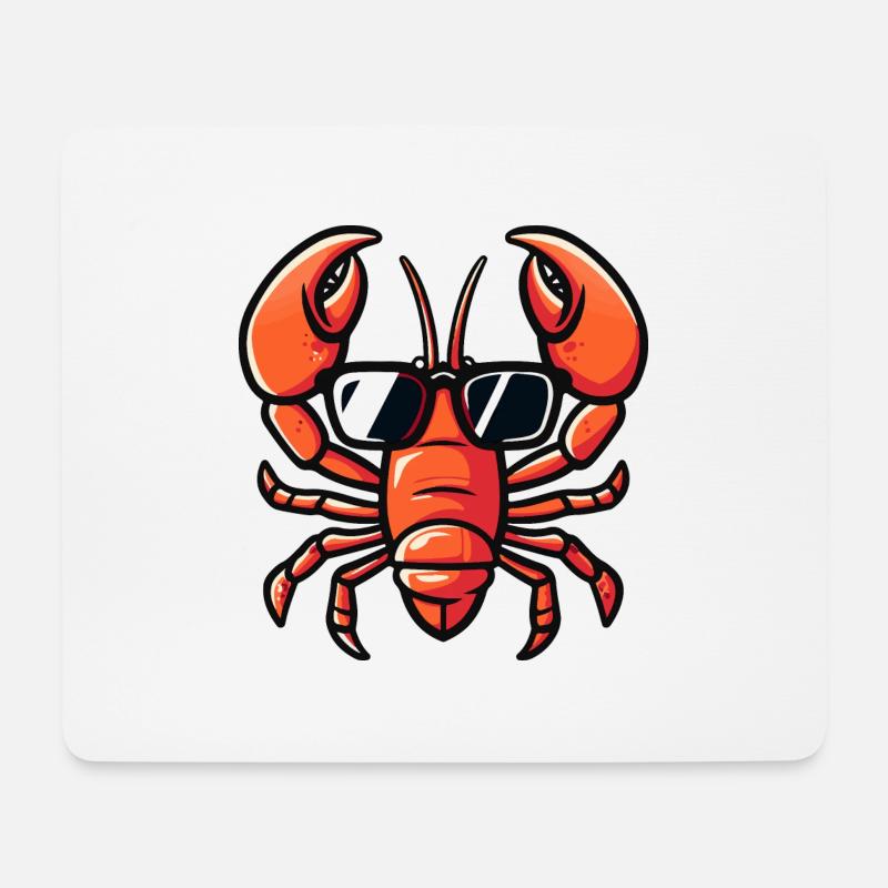 Hummer Krebs Tier - Mousepad (Querformat) - Weiß