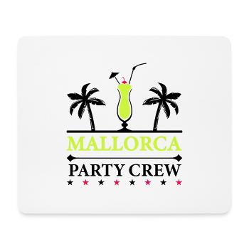 mallorca party crew - Mousepad (Querformat) - Weiß - Vorne
