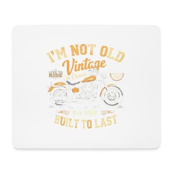 Millésime 1960 Né Moto Cadeau d’anniversaire - Tapis de souris (format paysage) - blanc - Devant