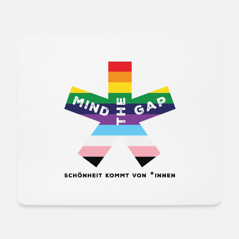 blockedTitle - Mousepad (Querformat) - Weiß