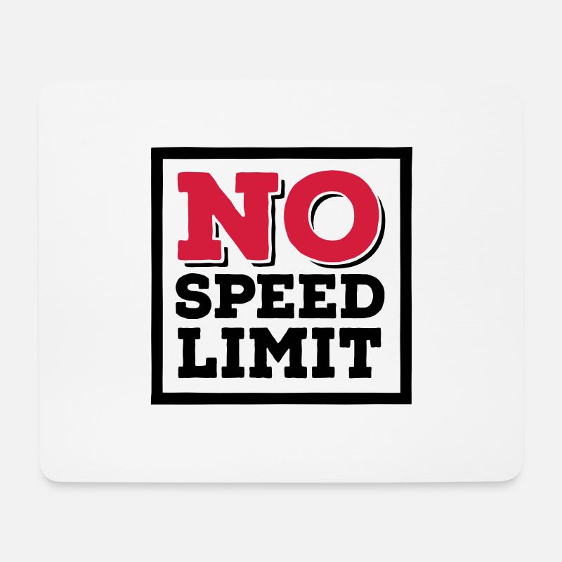 speed - Mousepad (Querformat) - Weiß