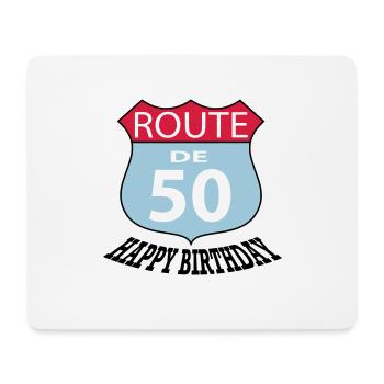 Birthday Birthday Route 50 - Mouse Pad (horizontal) - white - Front