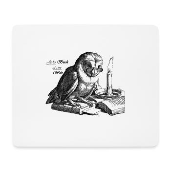 Livre Owl - Tapis de souris (format paysage) - blanc - Devant