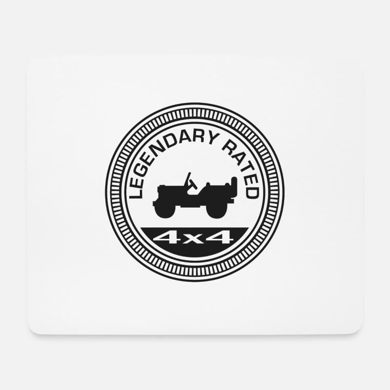 The "Rated" Stickers: Legendary - Mousepad (Querformat) - Weiß