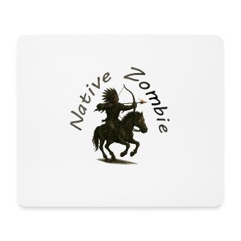 Native Zombie - Mousepad (Querformat) - Weiß - Vorne