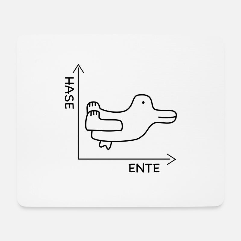 Mathe - Mousepad (Querformat) - Weiß