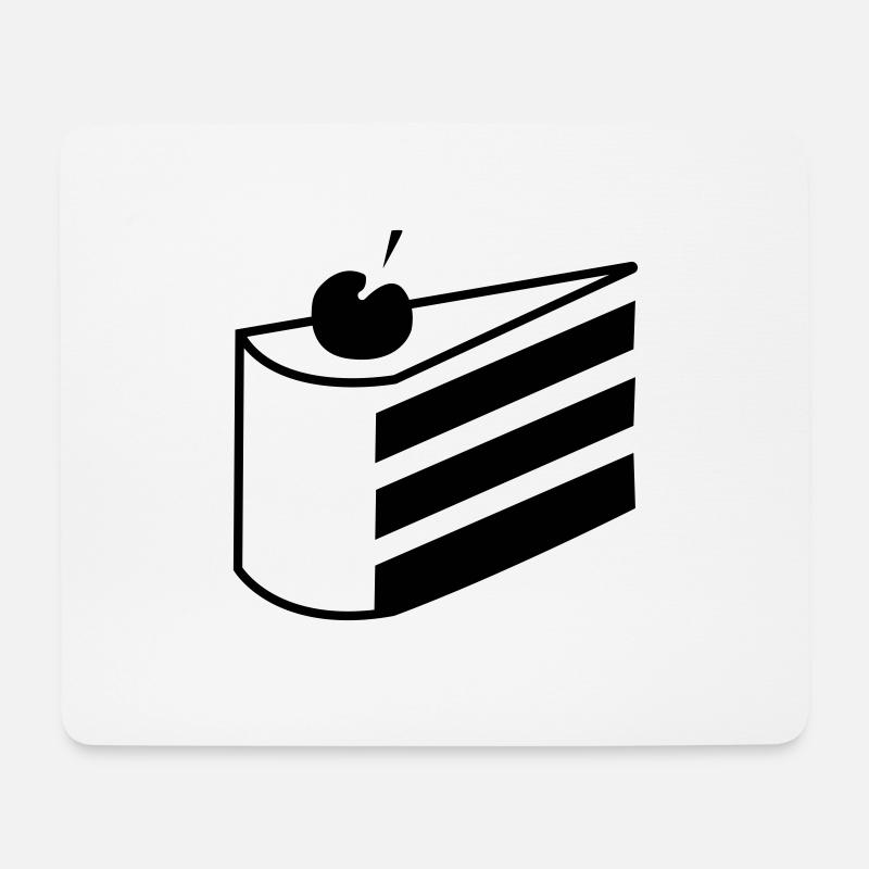 The cake is a lie - Mousepad (Querformat) - Weiß