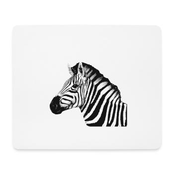 Zebra Design | Punktraster | Schwarz & Weiß - Mousepad (Querformat) - Weiß - Vorne