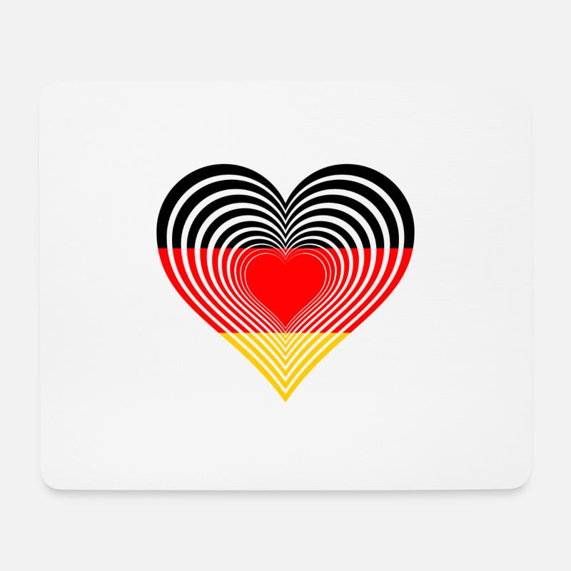 Deutschland - Mousepad (Querformat) - Weiß