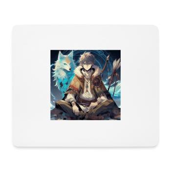 Magischer Kampf - Mousepad (Querformat) - Weiß - Vorne