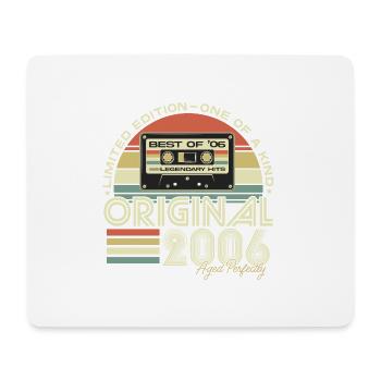 2006 Born Vintage Anniversaire Cadeau rétro - Tapis de souris (format paysage) - blanc - Devant